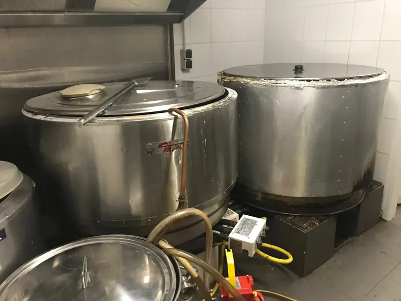 Brouwketels in de brouwerij