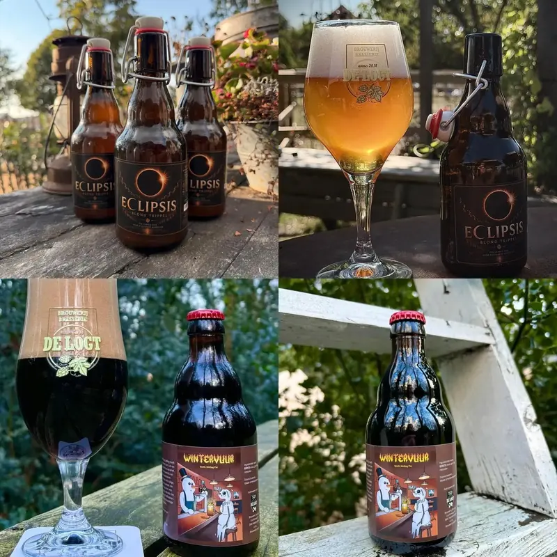 Collage van de Small Batch-bieren Eclipse en Wintervuur
